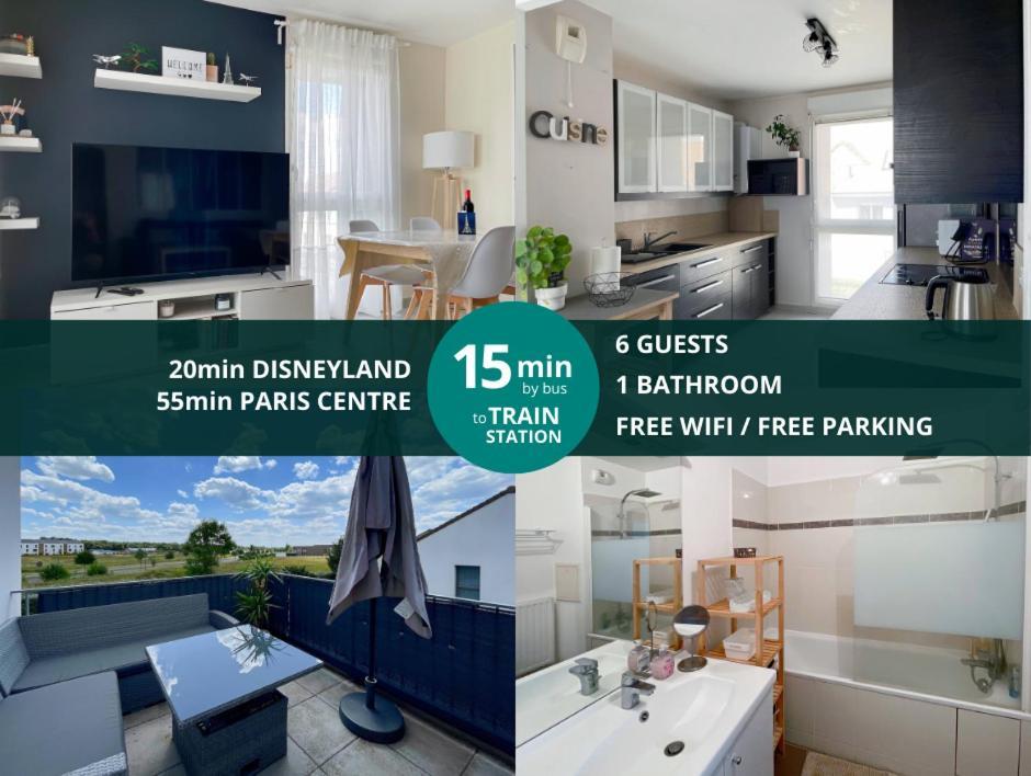 Le Chanteloupien - Appartement Pour 6 Proche Disneyland Paris Εξωτερικό φωτογραφία